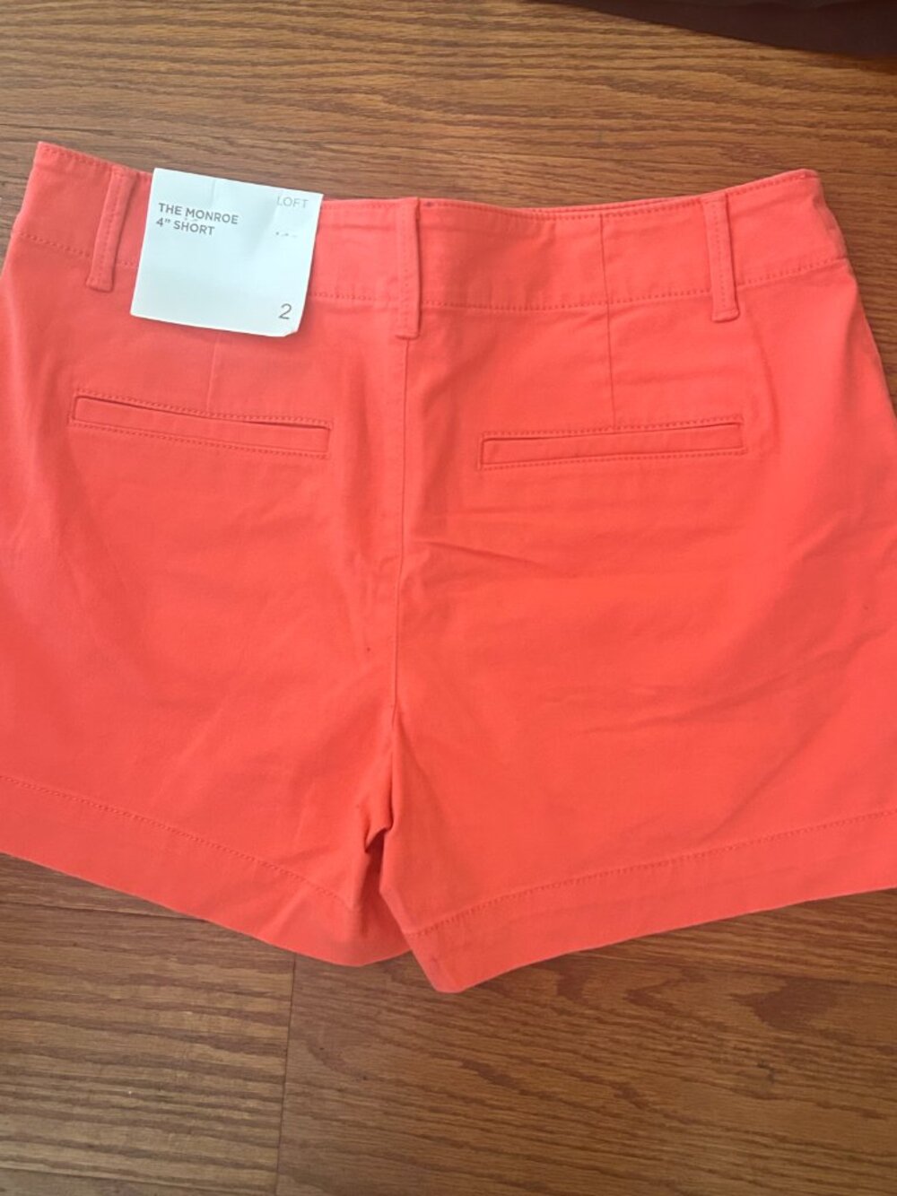 NWT Bundle LOFT Monroe 4” Chino Shorts Women’s Size 2 Two Pair Casual Summer - Picture 8 of 15